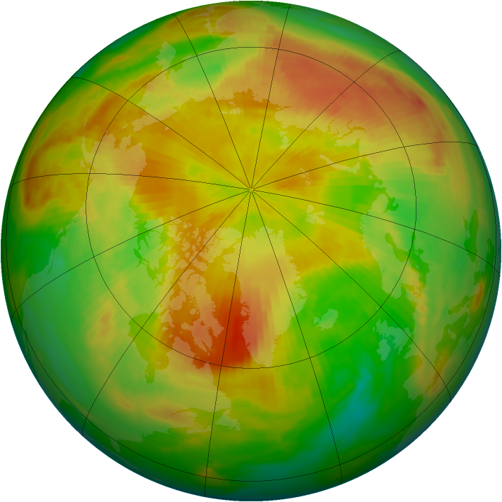 Arctic ozone map for 03 May 1992